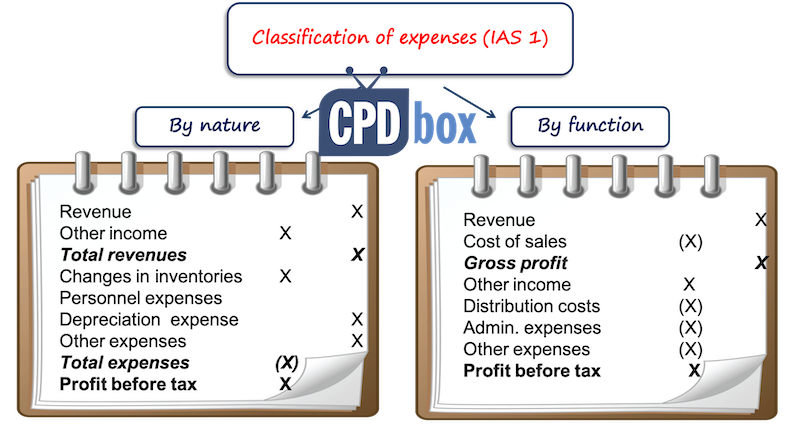 How To Classify Expenses In Profit Or Loss Statement Under IFRS 